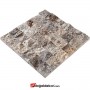Patlatma Taş Doğal Duvar Kaplama Gümüş Moziak 5x5cm -DT1561